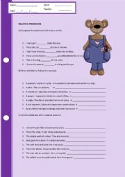 English Worksheet: Relative Pronouns