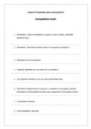 English Worksheet: Design brief