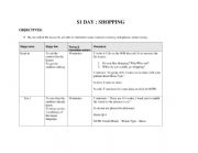 English Worksheet: Fashion Shopping Elementary Lesson Plan 