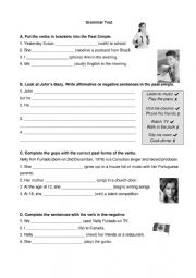 English Worksheet: Past Simple