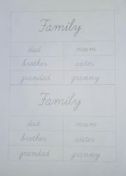 English Worksheet: Family