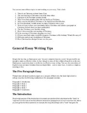English Worksheet: How to write an essay