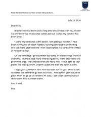 English Worksheet: Letter