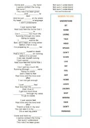 English Worksheet: English song