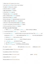 English Worksheet: Adverbs Past Simple