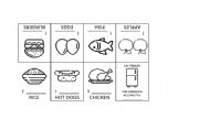 English Worksheet: MINIBOOK FOOD