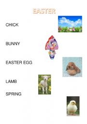 English Worksheet: EASTER