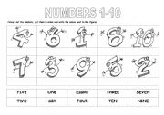 English Worksheet: Numbers
