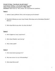 English Worksheet: TV SERIE FRIENDS ACTIVITIES 