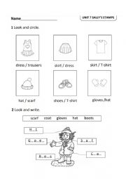English Worksheet: Clothing 
