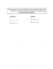 English Worksheet: Short Story - Setting and Characters