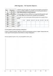 English Worksheet: World Population Growth