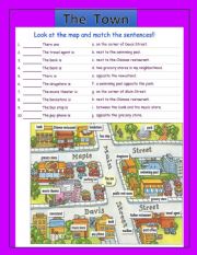 The town - Match the sentences