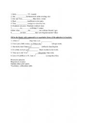 English Worksheet: sport reading comprehension