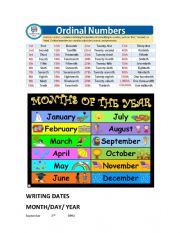 Writing dates