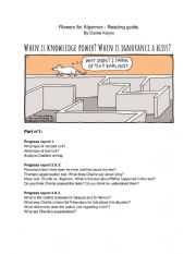 English Worksheet: Flowers for Algernon. Reading Guide