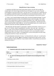 English Worksheet: 2nd form 2nd term revision