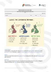English Worksheet: Great Britain, UK, British Isles