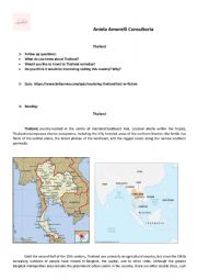 English Worksheet: Thailand Reading and questions