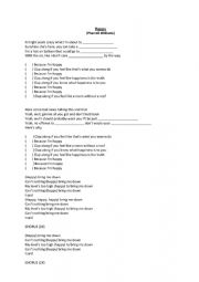 English Worksheet: Happy