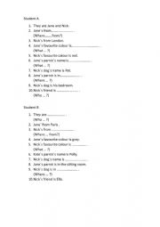 English Worksheet: wh-question