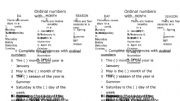 English Worksheet: Ordinal numbers