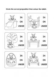 English Worksheet: preposition of place