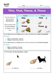 Spring Lesson: This, That, These, Those | Demonstratives, Fill in the Blanks, and Pronunciation