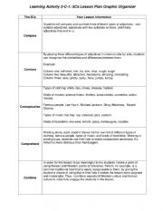 English Worksheet: Comparative adjectives lesson plan 