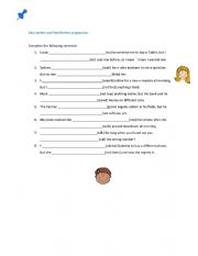 English Worksheet: Past perfect and past perfect progressive