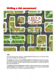 English Worksheet: Writing a Risk Assessment