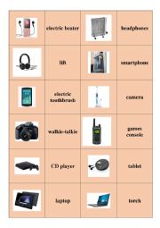 English Worksheet: gadgets (black Jack)