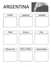 English Worksheet: Argentina Country File
