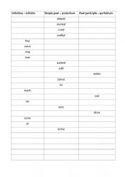 Verb conjugation - Board race