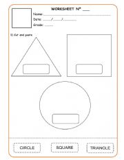 English Worksheet: Shapes