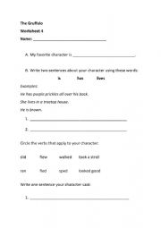 Gruffalo Worksheet 4