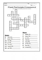 Past Participle - Crossword