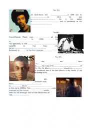 History of Hip hop mini bio + Wordbox