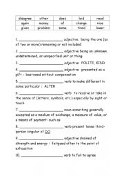 Spelling Words Definitions Grade 3 Week 19