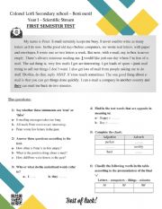 English Worksheet: E-mail