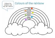 English Worksheet: Learn the Colours