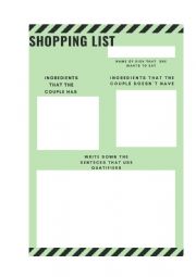 English Worksheet: Shopping List (Listening activity)