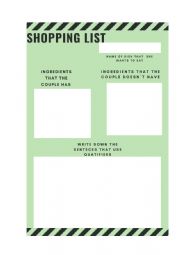 Shopping List (Listening activity)