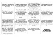 English Worksheet: Restaurant situations speaking activity