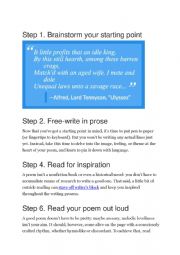 How to write a poem