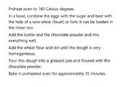 English Worksheet: Brownie instructions sentence order game