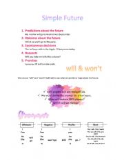English Worksheet: Simple Future