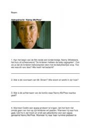 English Worksheet: Nanny McPhee