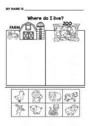 English Worksheet: Animal_Farm_or_Zoo