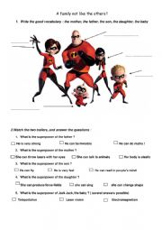 THE INCREDIBLES FAMILY